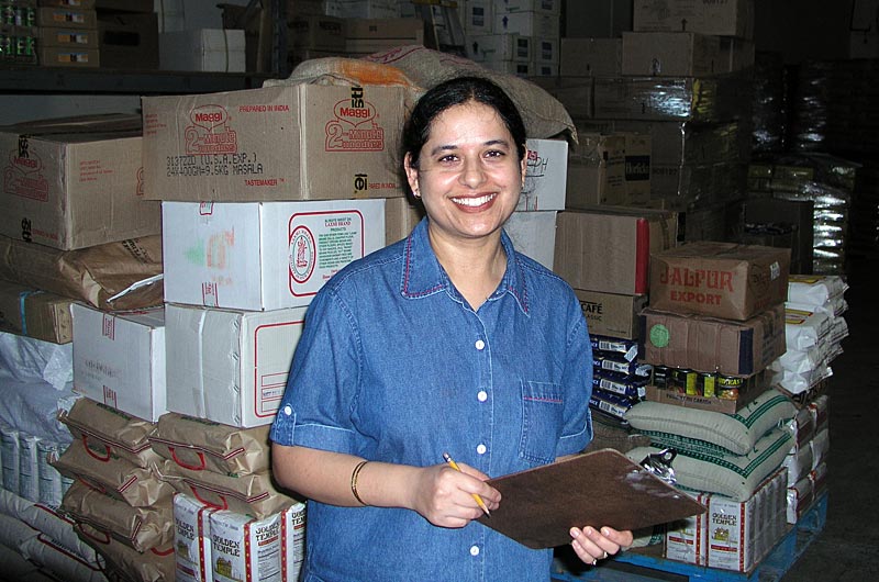 Inside the House of Spice warehouse in Los Angeles, California